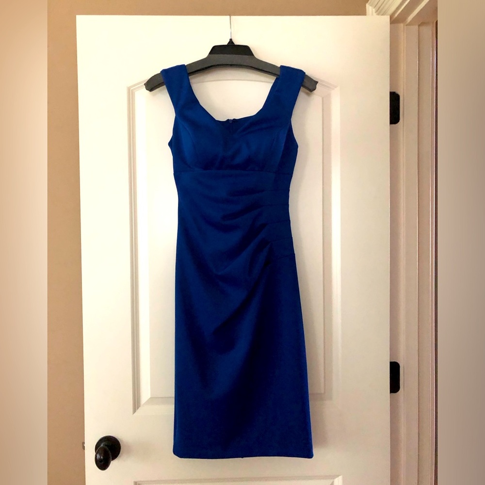 Caché short royal blue dress, size 2